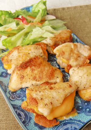 鶏むね肉でチーズ巻き-レシピのメイン写真