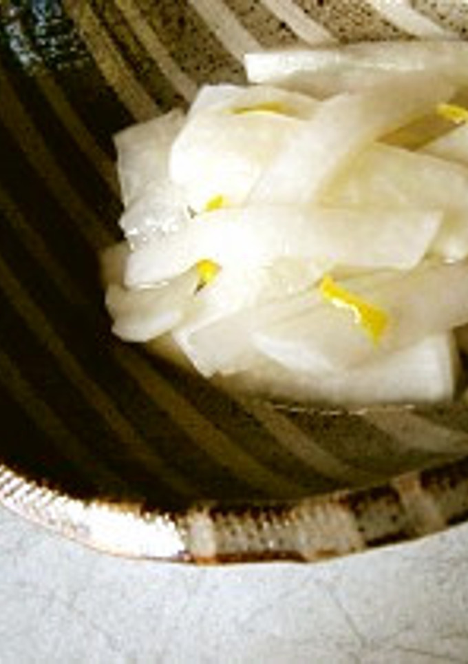 はちみつレモンが隠し味　大根の漬物-レシピのメイン写真