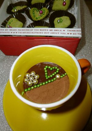 バレンタイン♡手間なしカップ生チョコ-レシピのメイン写真