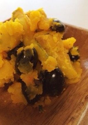 素材の味*黒豆カボチャサラダ-レシピのメイン写真