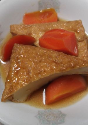 厚揚げと人参の煮物-レシピのメイン写真