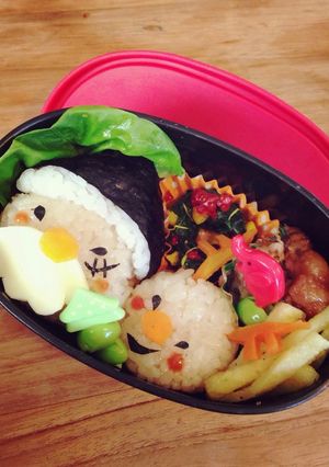 ブラックサンタ♡キャラ弁-レシピのメイン写真