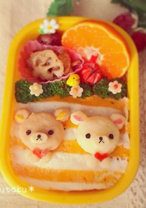 ボーダーオムライス☆リラックマver.-レシピのメイン写真