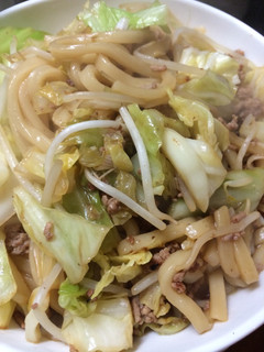 ちょちょいとポン酢焼きうどん野郎-レシピのメイン写真