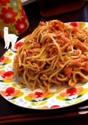 人参と卵のケチャップ焼きそば-レシピのメイン写真