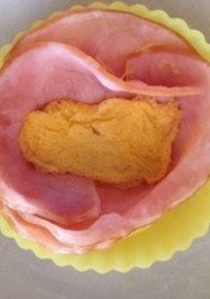 お弁当のおかずにお花みたいなハムエッグ！-レシピのメイン写真