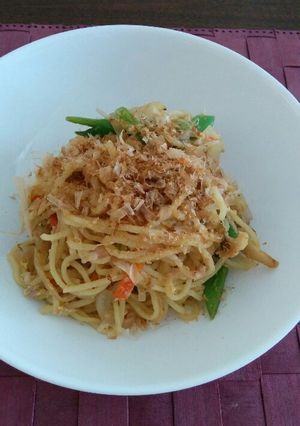 ツナとインゲンの塩焼きそばチャンプルー-レシピのメイン写真