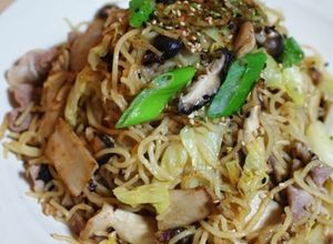 キノコと豚の信州味噌焼きそば-レシピのメイン写真