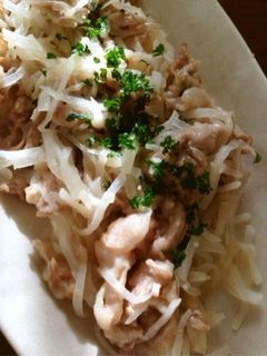 大根と豚肉の炒め物-レシピのメイン写真