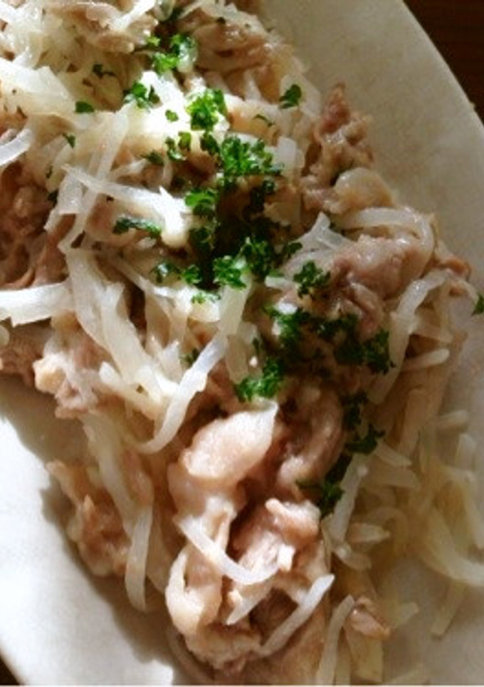 大根と豚肉の炒め物-レシピのメイン写真