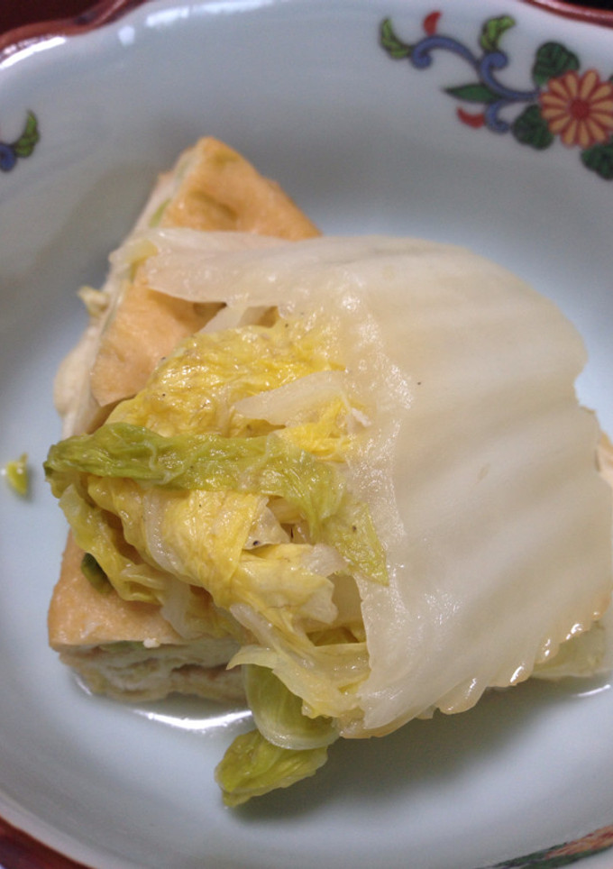 白菜と厚揚げのさっと煮-レシピのメイン写真