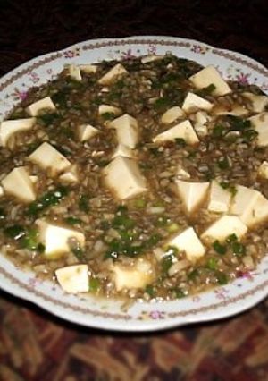 ヘルシーなキノコのマーボー豆腐-レシピのメイン写真
