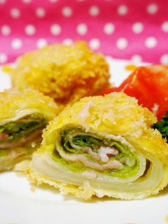 受験生応援♪豚バラ白菜のミルフィーユかつ-レシピのメイン写真