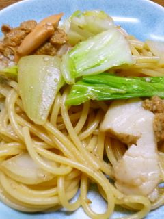 ほたてとキャベツの和風パスタ-レシピのメイン写真
