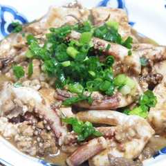 รูปของ イカわたのげそ豆腐炒め