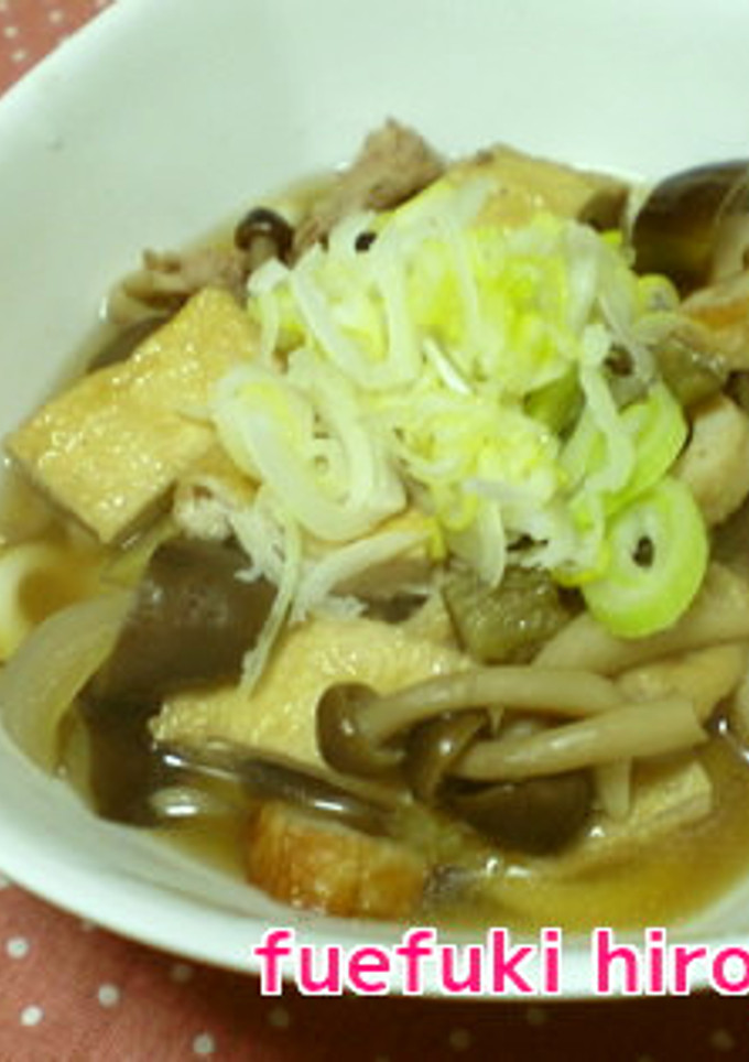 きのこと豚肉の具だくさんうどん-レシピのメイン写真