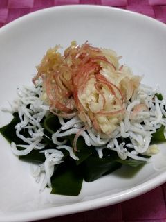 ☆わかめとしらすの酢の物★-レシピのメイン写真