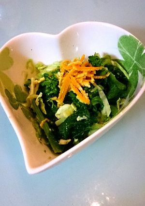 春♪菜の花とキャベツのからし酢味噌あえ-レシピのメイン写真