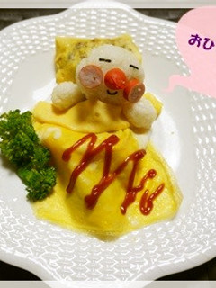 3歳の誕生日に♪お昼寝アンパンマン-レシピのメイン写真