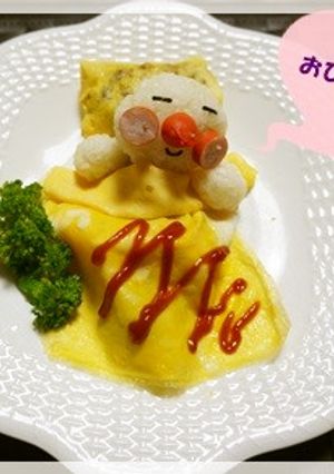 3歳の誕生日に♪お昼寝アンパンマン-レシピのメイン写真