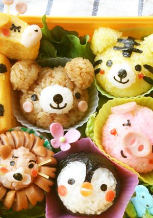 どうぶついっぱいのお弁当♪[クマ編]-レシピのメイン写真