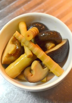 簡単！手抜き！姫竹と椎茸の煮物-レシピのメイン写真