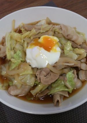 キャベツと豚肉のすき焼き風煮-レシピのメイン写真