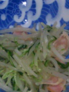 もやしと水菜の炒め物-レシピのメイン写真