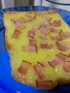 焼きカスタードベーコントースト!|д゚)-レシピのメイン写真