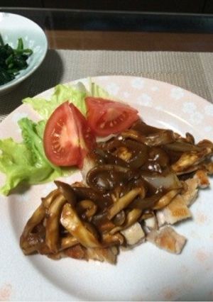 【簡単】デミグラきのこチキンソテー☆-レシピのメイン写真