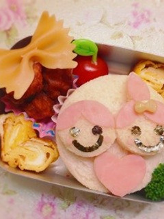 バレンタインキャラ弁-レシピのメイン写真