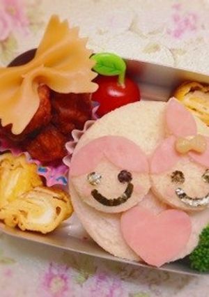バレンタインキャラ弁-レシピのメイン写真