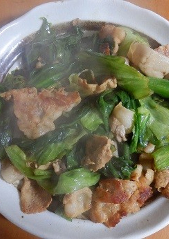 豚肉とレタスのたれ炒め-レシピのメイン写真
