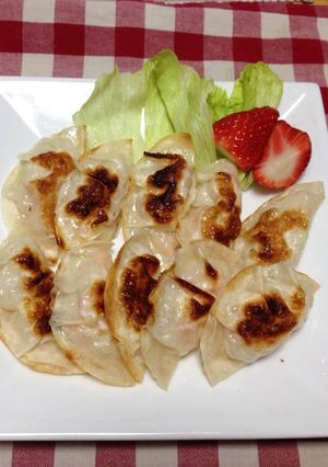 海老マヨと長芋の入った、海老マヨ餃子♩-レシピのメイン写真