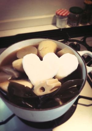 バレンタインのおでん♡ハートはんぺん-レシピのメイン写真