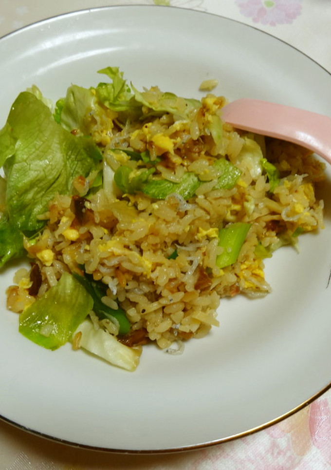 レタスとちりめんの焼き飯-レシピのメイン写真