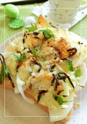 juicy大根×目玉焼きの和トースト-レシピのメイン写真