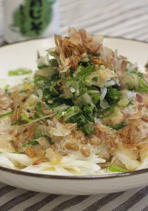 新たまねぎと納豆のコラボサラダ-レシピのメイン写真
