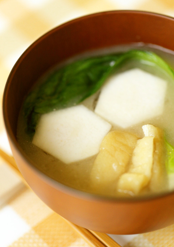 里芋と青梗菜の味噌汁-レシピのメイン写真