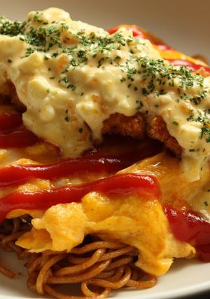ハントンライス風焼きそば-レシピのメイン写真