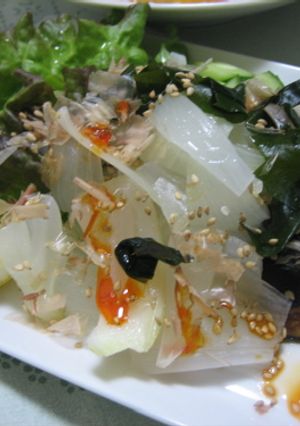 新玉葱のホットサラダ-レシピのメイン写真
