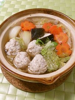 ふわっふわの鶏だんご(鍋)-レシピのメイン写真