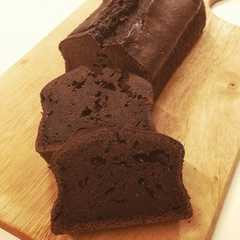 A picture of どっしり濃厚チョコレートパウンドケーキ。.