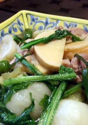 竹の子とかぶと鶏のうま煮-レシピのメイン写真