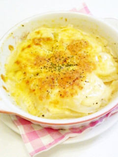 レンジで時短ポテト&アンチョビグラタン♪-レシピのメイン写真