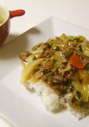 牛肉あんかけご飯-レシピのメイン写真