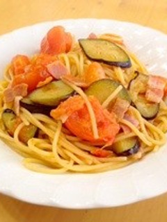 トマトとナスのパスタ-レシピのメイン写真