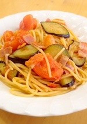 トマトとナスのパスタ-レシピのメイン写真