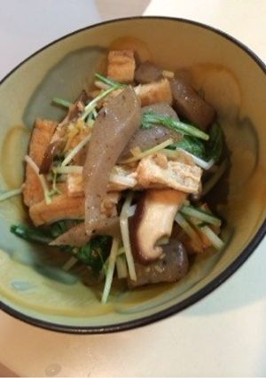 生姜たっぷり☆こんにゃくの煮物-レシピのメイン写真