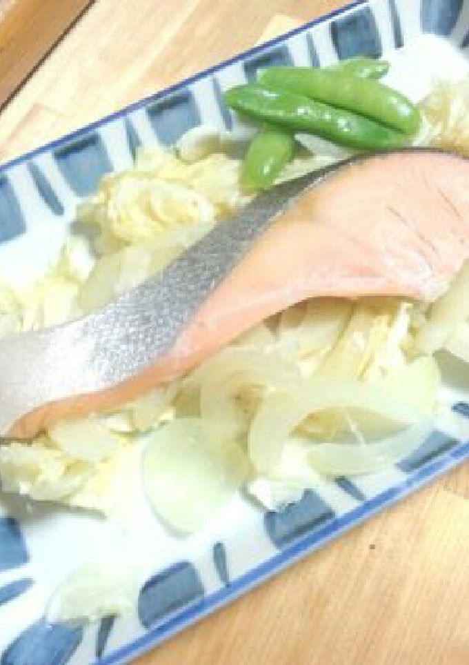鮭と野菜のレンジ蒸し-レシピのメイン写真